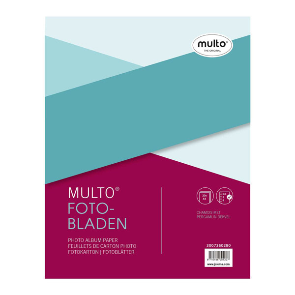 Multo fotobladen chamois A4 20 vel (23-rings) 205649 - 1