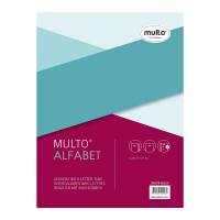 Multo plastic tabbladen A4 grijs met 20 tabs A-Z (23-gaats) 3007042020 205697