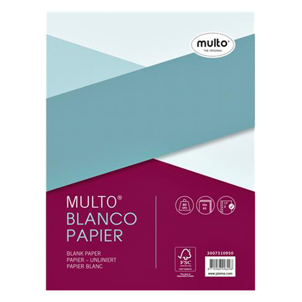 Multo ringbandpapier A5 blanco 80 grams 50 vel (17-rings) 3007310950 205677 - 1