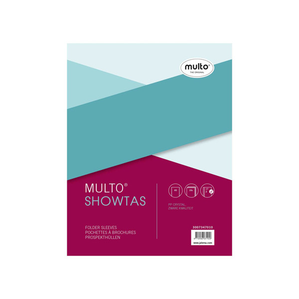 Multo showtas transparant A5 17-gaats 140 micron (10 stuks) 3007347010 205676 - 1
