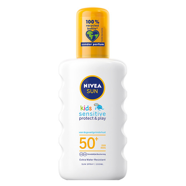 NIVEA SUN Kids Zonnebrand Protect & Sensitive Zonnebrand Spray SPF50+ 200 ML SNI05291 - 1