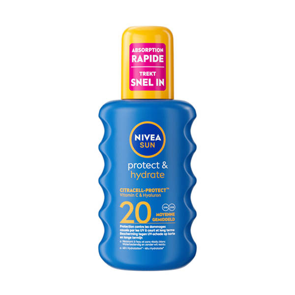 NIVEA SUN Zonnebrand Protect & Hydrate Spray SPF 20 200 ML SNI06300 - 1