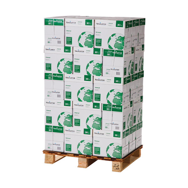 Navigator Universal Paper 1 pallet 40 dozen van 2.500 vel A4 - 80 grams Navigatorpallet Navigatorpallet 065253 - 1