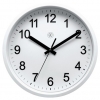 NeXtime kunststof wandklok wit met witte wijzerplaat (Ø 25,5 cm) NX-7307WI 219513
