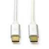 Nedis Apple iPhone USB-C naar USB-C 2.0 oplaadkabel wit (1 meter) CCTB60800AL10 M010214192 - 1