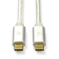 Nedis Apple iPhone USB-C naar USB-C 3.1 oplaadkabel wit (1 meter) CCTB64750AL10 M010214034