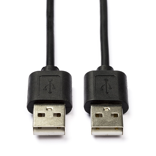Nedis USB-A naar USB-A kabel zwart (2 meter) N010203026 - 1