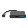 Nedis USB-C docking station USB-C, USB-A, HDMI zwart (0,1 meter) K010214335 Nedis USB-C docking station USB-C, USB-A, HDMI zwart (0,1 meter) K010214335 - 1