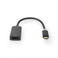 Nedis USB-C naar HDMI adapter zwart (0,2 meter) K010214206 Nedis USB-C naar HDMI adapter zwart (0,2 meter) K010214206
