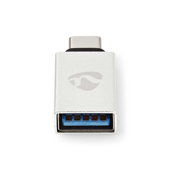 Nedis USB-C naar USB-A adapter zilver K010221041 - 1