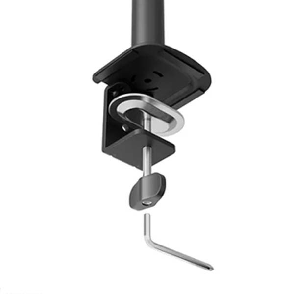 Neomounts Nero Quick Fix monitorarm voor 3 monitoren zwart (met klem en bladdoorvoer) 204017 - 4