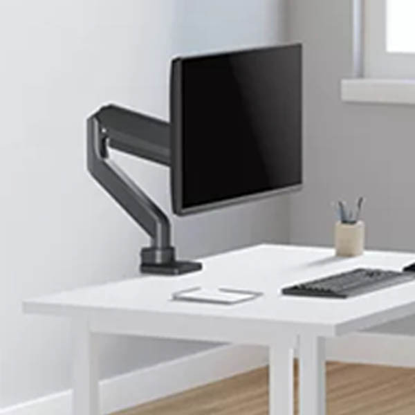 Neomounts Next Core gasgeveerde monitorarm voor 1 monitor zwart (met klem en bladdoorvoer) DS70-450BL1 204020 - 7