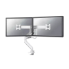 Neomounts Next Core gasgeveerde monitorarm voor 2 monitoren wit (met klem en bladdoorvoer) DS75-450WH2 204023 - 1