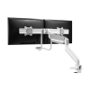 Neomounts Next Core gasgeveerde monitorarm voor 2 monitoren wit (met klem en bladdoorvoer) DS75-450WH2 204023 - 4