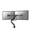 Neomounts Next Core gasgeveerde monitorarm voor 2 monitoren zwart (met klem en bladdoorvoer) DS75-450BL2 204022 - 1