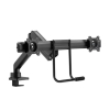 Neomounts Next Core gasgeveerde monitorarm voor 2 monitoren zwart (met klem en bladdoorvoer) DS75-450BL2 204022 - 2