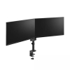 Neomounts Next Lite ruimtebesparende monitorarm voor 2 monitoren zwart (met klem en bladdoorvoer) DS60-425BL2 204012 - 3