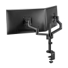 Neomounts Next Lite ruimtebesparende monitorarm voor 2 monitoren zwart (met klem en bladdoorvoer) DS60-425BL2 204012 - 5