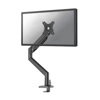 Neomounts Next Slim Desk gasgeveerde monitorarm voor 1 monitor zwart (met klem en bladdoorvoer) DS70-250BL1 204018