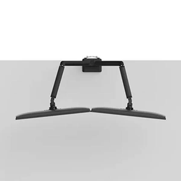 Neomounts Next Slim Desk gasgeveerde monitorarm voor 2 monitoren zwart (met klem en bladdoorvoer) DS70-250BL2 204019 - 3