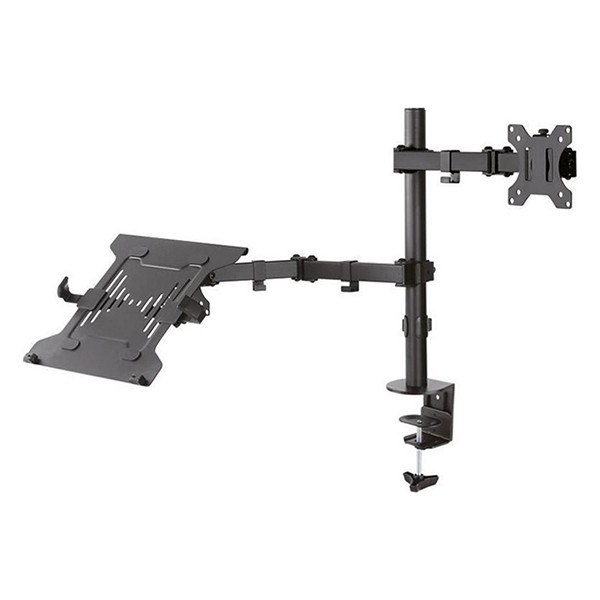 Neomounts monitorarm voor 1 monitor + 1 laptoparm zwart (met klem en bladdoorvoer) FPMA-D550NOTEBOOK 200333 - 4