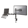 Neomounts monitorarm voor 1 monitor + 1 laptophouder zwart (met klem en bladdoorvoer) FPMA-D550NOTEBOOK 200333 - 2