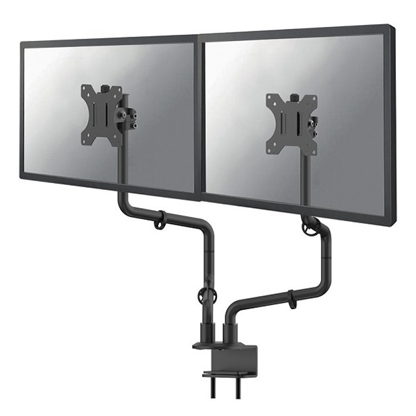 Neomounts monitorarm voor 2 monitoren zwart (met klem) FPMA-D010DBLACK 200301 - 1