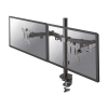 Neomounts monitorarm voor 2 monitoren zwart (met klem en bladdoorvoer) FPMA-D550DBLACK 200332 - 1