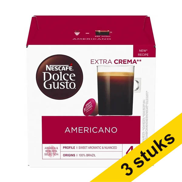 Aanbieding: 3x Nescafe Dolce Gusto Americano koffiecups (16 stuks) 422992 - 1