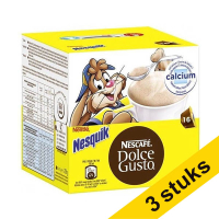 Aanbieding: 3x Nescafe Dolce Gusto Nesquik Hot chocolate (16 stuks)