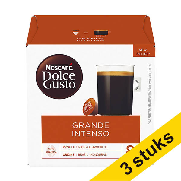 Aanbieding: 3x Nescafe Dolce Gusto koffiecups Grande Intenso (16 stuks) 422976 - 1