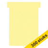 Aanbieding: 3x Nobo T-kaarten geel maat 3 (100 stuks) 247546 - 1