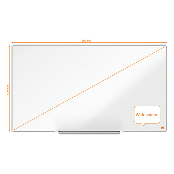Nobo Impression Pro Widescreen whiteboard magnetisch geëmailleerd 89 x 50 cm 1915249 247402 - 3