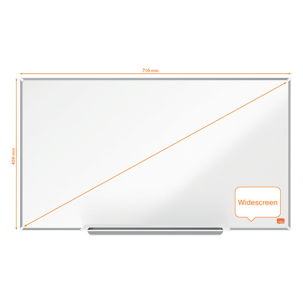 Nobo Impression Pro Widescreen whiteboard magnetisch gelakt staal 71 x 40 cm 1915253 247396 - 1