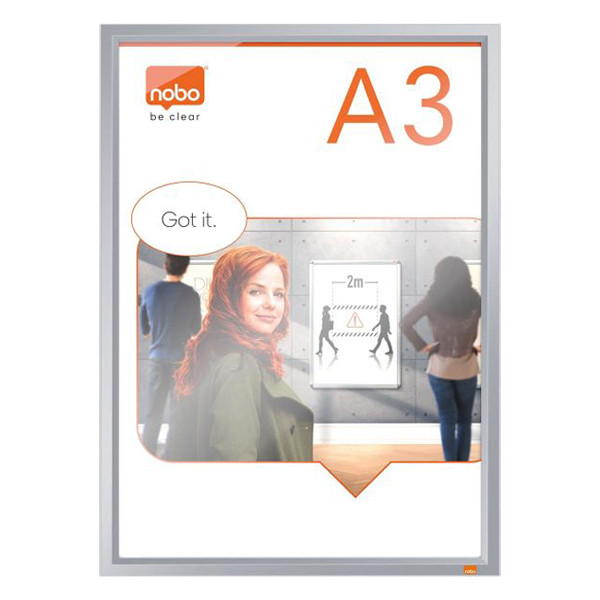 Nobo Impression Pro kliklijst met aluminium frame A3 1915577 247465 - 1