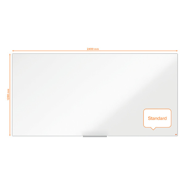 Nobo Impression Pro whiteboard magnetisch gelakt staal 240 x 120 cm 1915408 247395 - 1