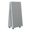 Nobo Move & Meet complete set afneembaar en draagbaar whiteboard/memobord grijs 1915569 247435