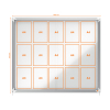 Nobo Premium Plus binnenvitrine 15 x A4 metaal 1902609 247481 - 1