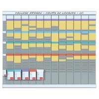 Nobo T-kaart planningset jaarplanner (12 panelen, 32 sleuven) 2990700 247019