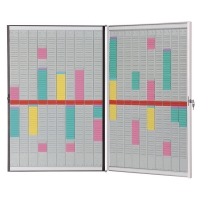 Nobo T-kaart planningset met vouwbaar frame (20 panelen, 54 sleuven) 1901361 247013