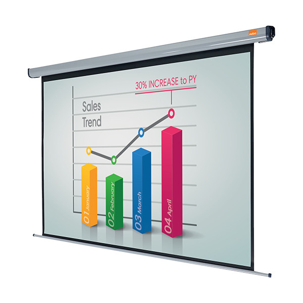 Nobo elektrisch projectiescherm 4:3 wandmodel 1920 x 1440 mm 1901972 247426 - 4