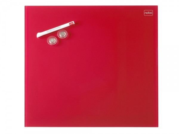 Nobo magnetisch glasbord Tegel 30 x 30 cm rood 1903954 247155 - 1
