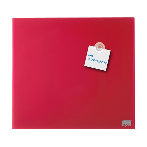 Nobo magnetisch glasbord Tegel 30 x 30 cm rood 1903954 247155 - 3