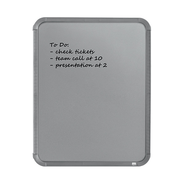 Nobo slimline whiteboard magnetisch gelakt staal 36 x 28 cm zilver QB05442CD 247141 - 2