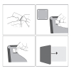 Nobo whiteboard magnetisch gelakt staal 36 x 36 cm zwart 1903774 208161 - 3