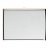 Nobo whiteboard met gewelfde lijst 58,5 x 43 cm wit 1903783 208170 - 2