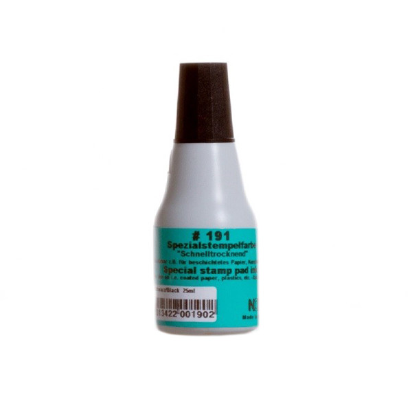 Noris 191 permanente stempelinkt zwart (25 ml) 12451 225500 - 1