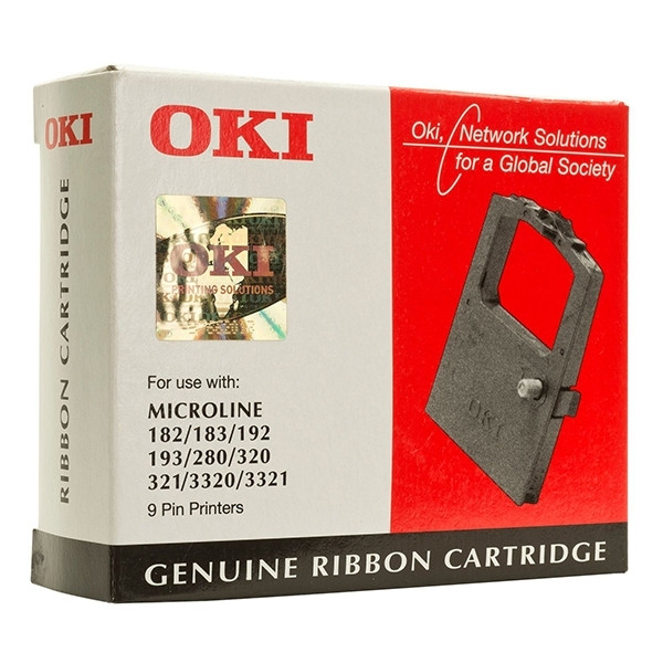 OKI 09002303 inktlint cassette zwart (origineel) 09002303 042490 - 1