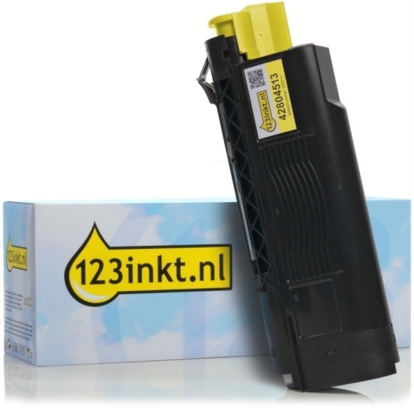 OKI 42804513 toner geel (123inkt huismerk) 42804513C 035711 - 1