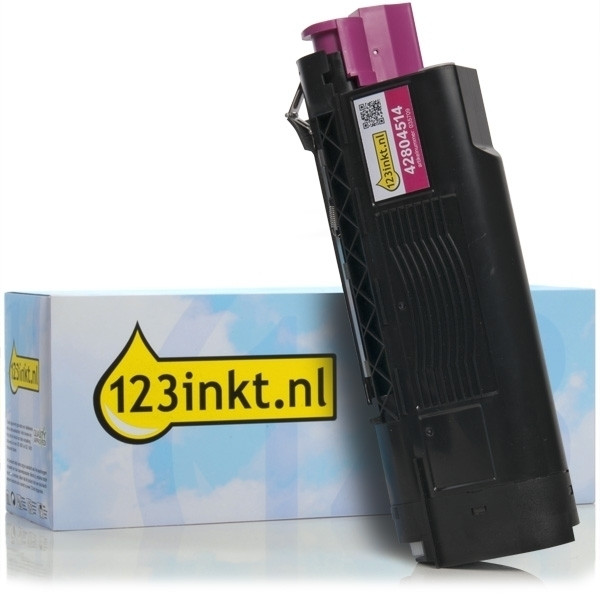 OKI 42804514 toner magenta (123inkt huismerk) 42804514C 035709 - 1